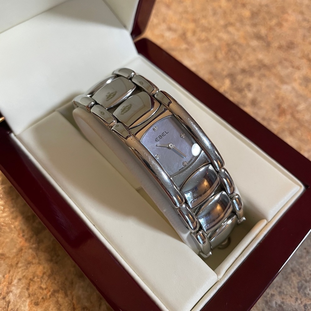 Ladies Ebel Beluga Petite Diamond MOP Wrist Watch